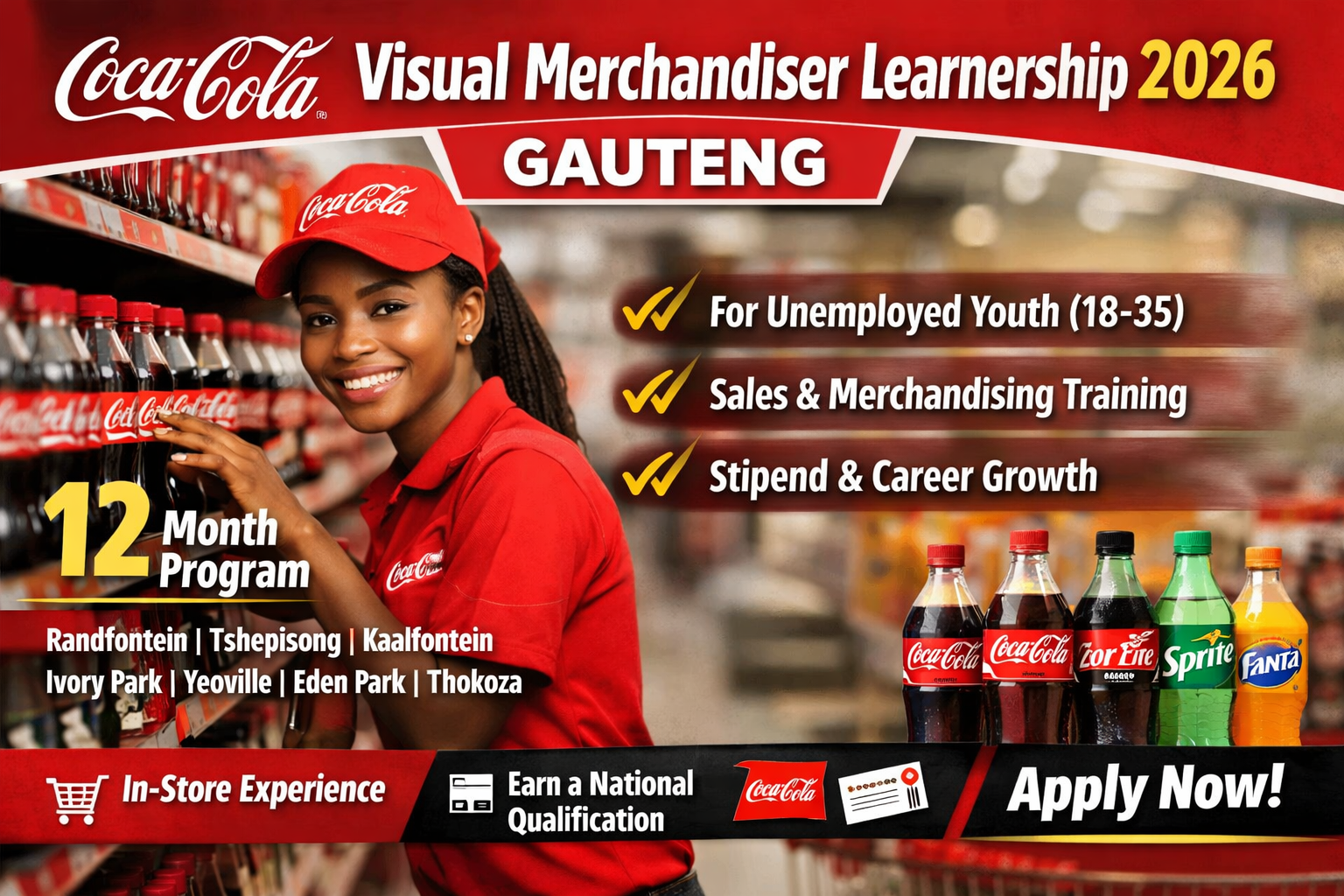Coca-Cola Visual Merchandiser Learnership 2026 South Africa